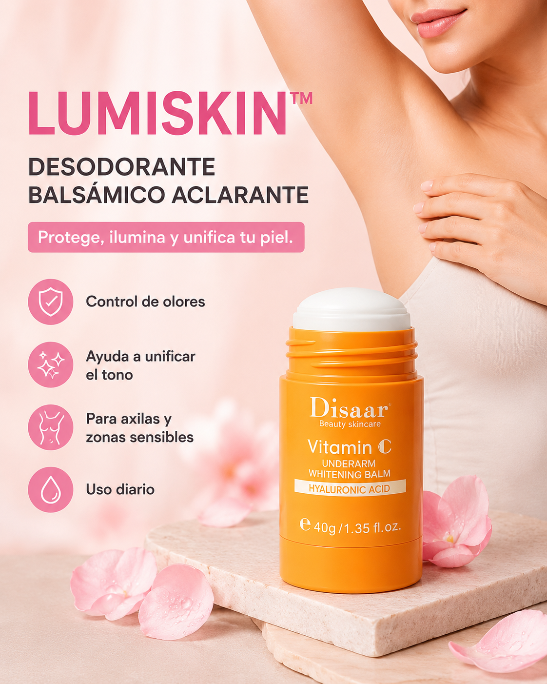 LUMISKIN™ Desodorante Balsámico Aclarante