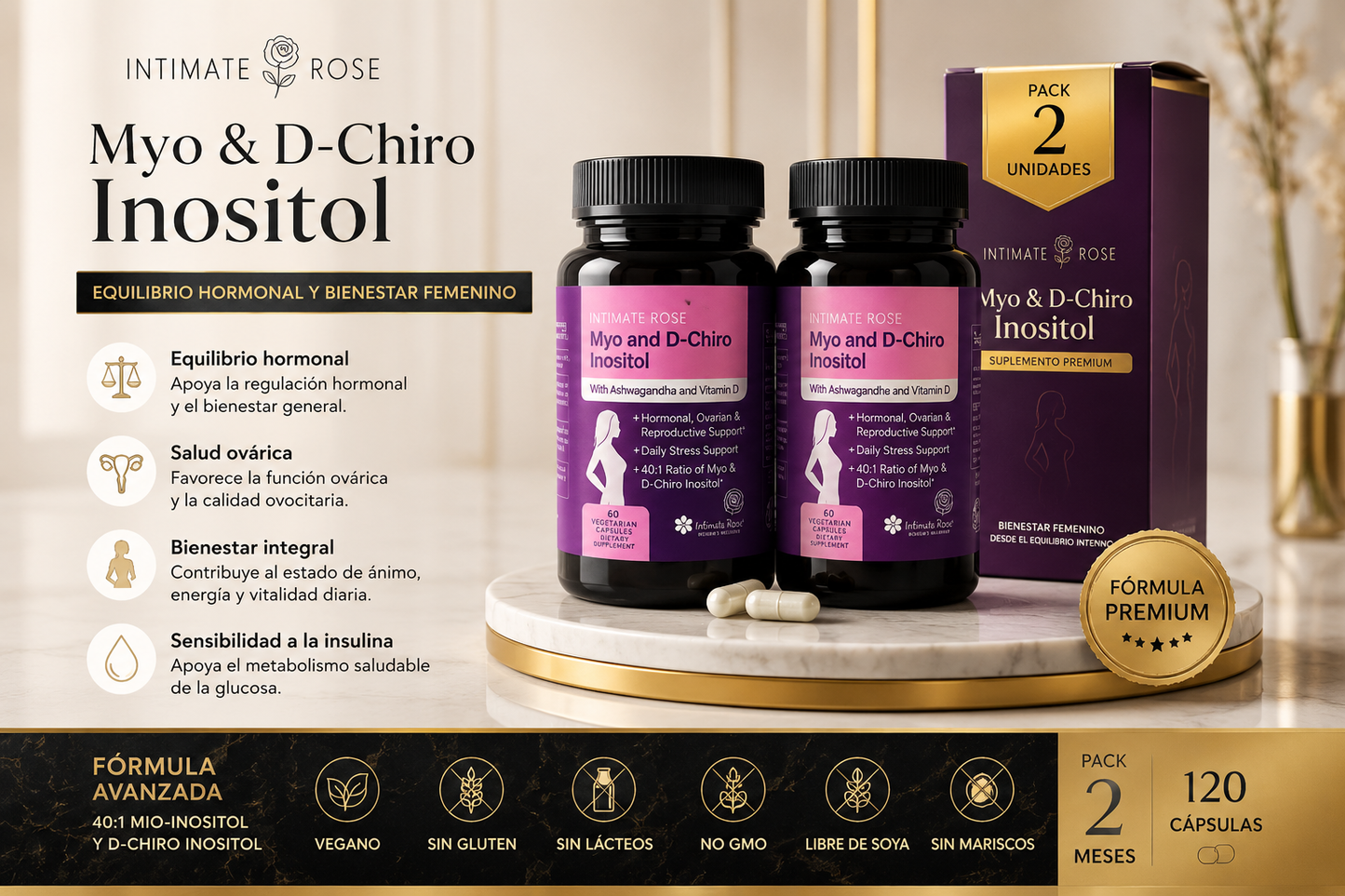 FemBalance Premium™ 40:1 Myo & D-Chiro Inositol