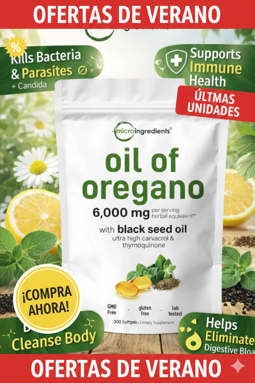 ACEITE DE OREGANO® 60 Cápsulas ORIGINAL