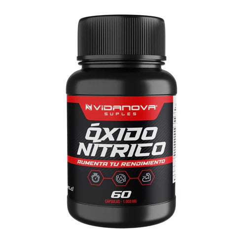 ÓXIDO NÍRICO 1000MG 60 CAPS  POTENCIA TU SALUD CARDIOVASCULAR