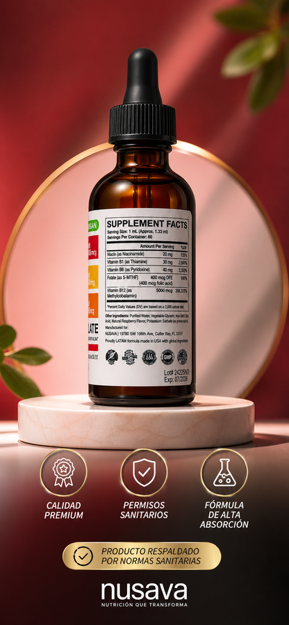 NEUROBIONTA ORAL - VITAMINA B12+B6+B1 + Ácido Fólico y Niacina