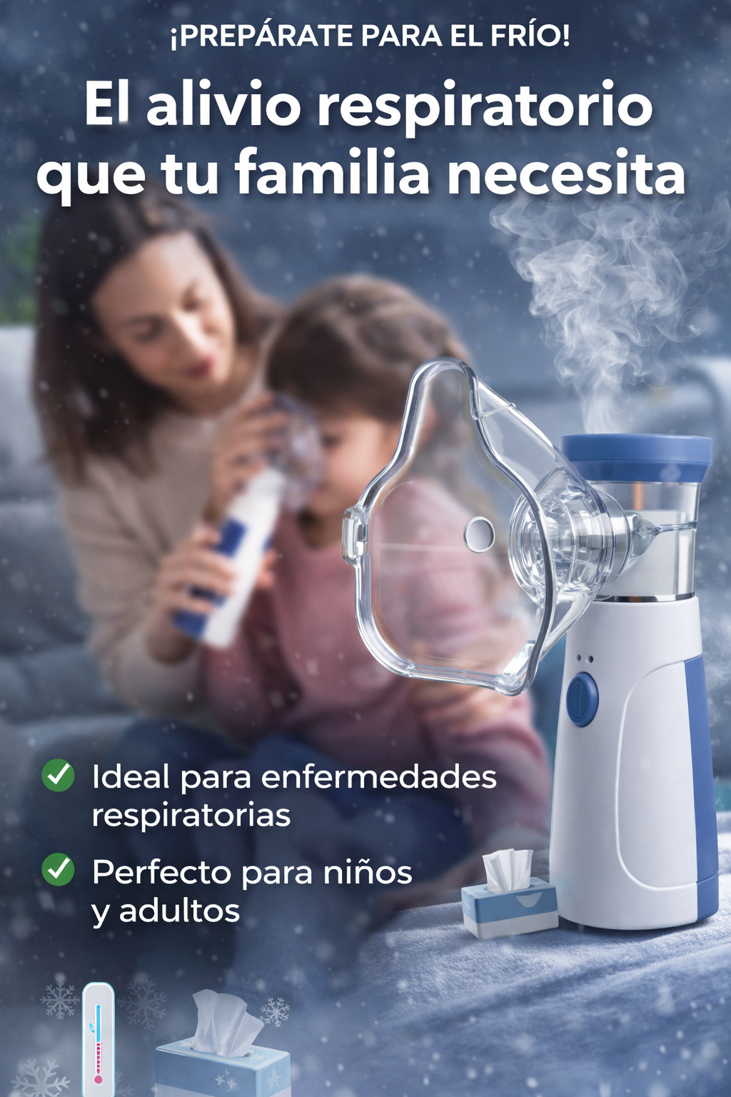 Nebulizador Portátil® - ¡No Más Tos Ni Alérgias!
