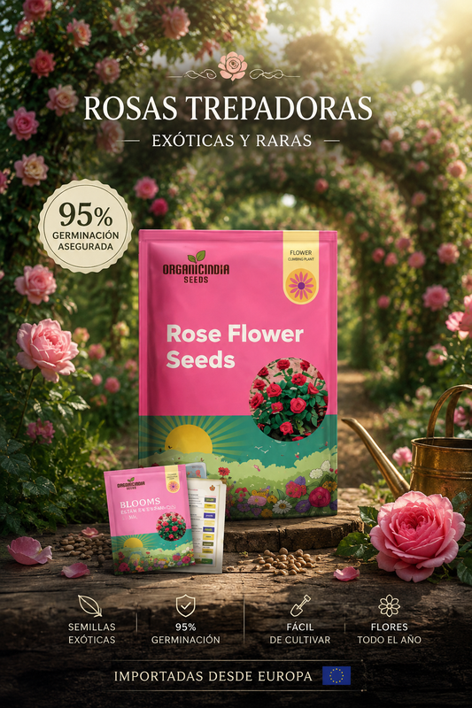 200 Semillas Rosas Trepadoras Importadas