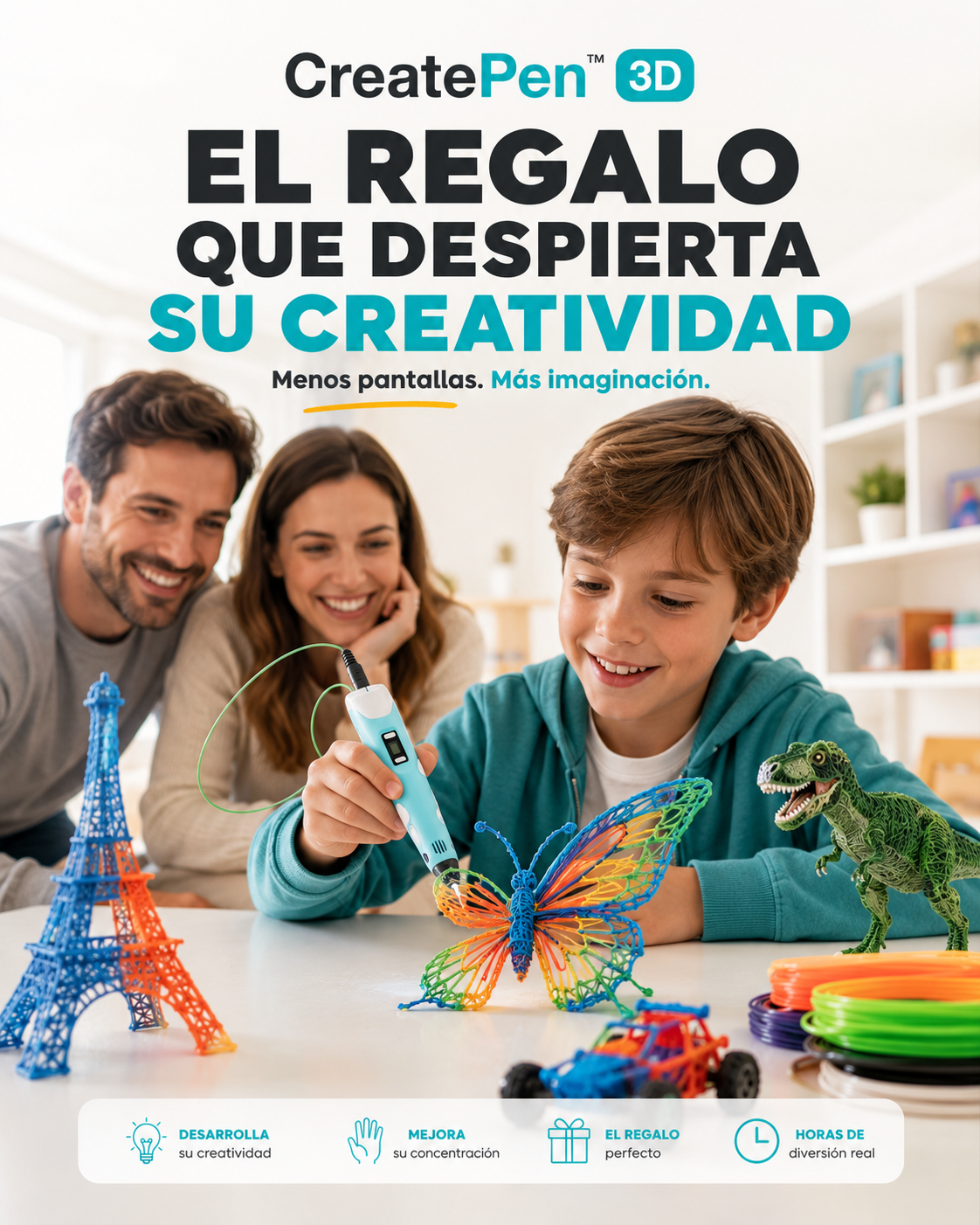 CreatePen™ 3D + 100Mts De Filamento