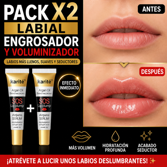 Labial Engrosador Y Voluminizador Pack X2