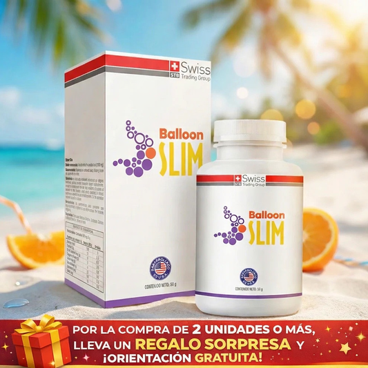 Balloon Slim™ Balón Gástrico 120 Cápsulas ORIGINAL SWISS® Baja de Peso Sin Rebote! + Asesoría Nutricional