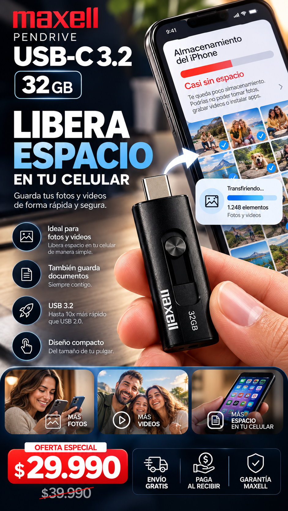PocketDrive™ 32GB 3.2Gz