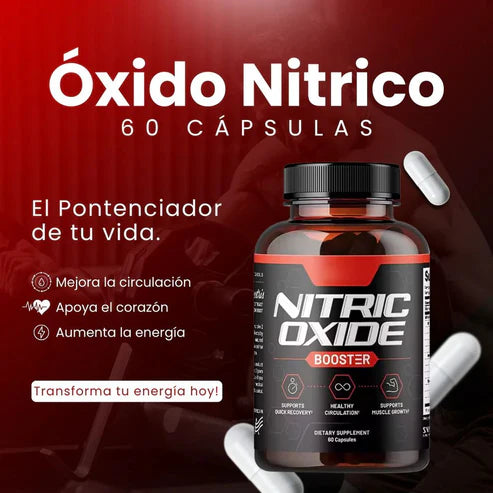 ÓXIDO NÍRICO 1000MG 60 CAPS  POTENCIA TU SALUD CARDIOVASCULAR